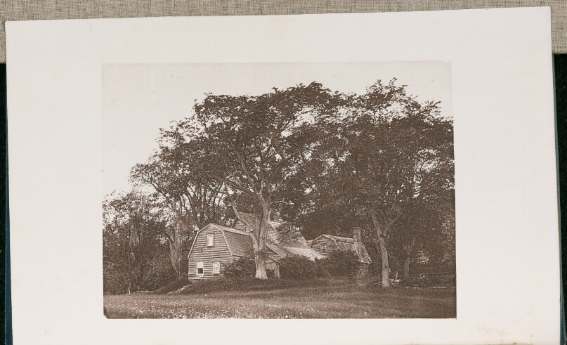 The old Fairbanks House in Dedham, Massachusetts, built in the Year 1636