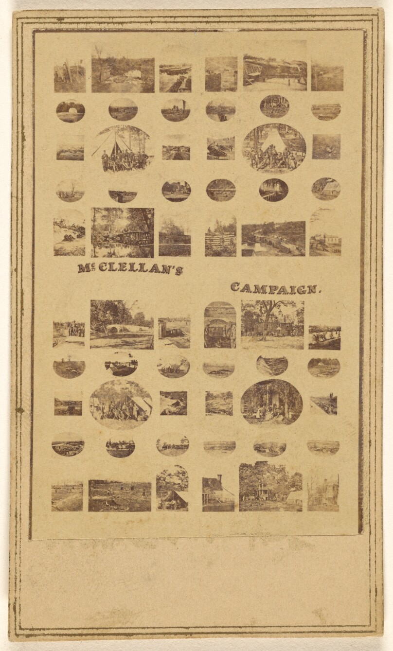 [Copy of a photo collage of "McClellan's Campaign"]