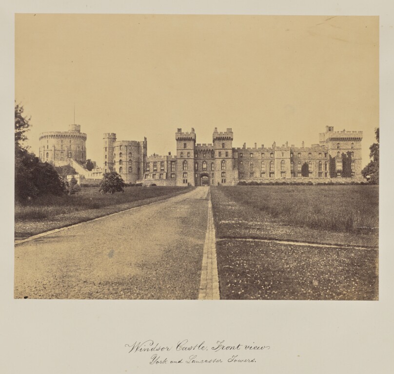 Windsor Castle, Front View.  York and Lancaster Towers.