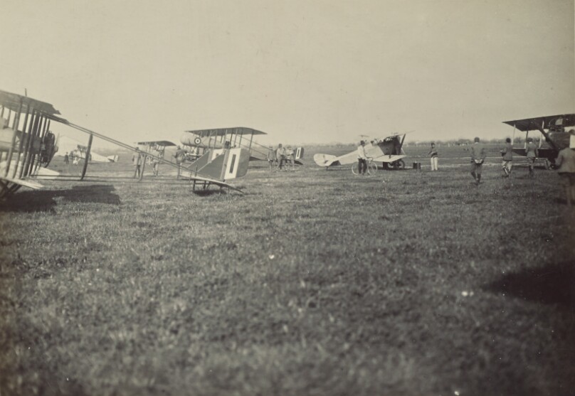 [Airplanes in a field]