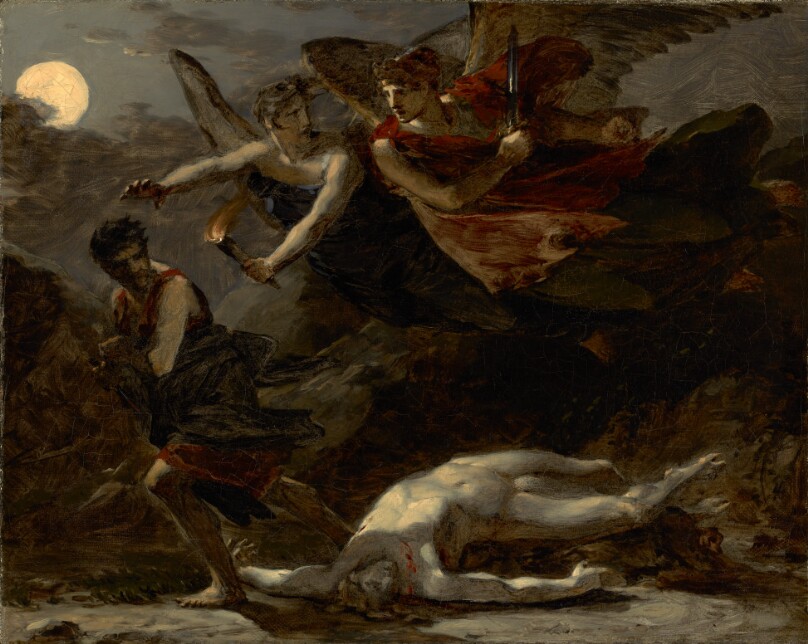 Justice and Divine Vengeance Pursuing Crime