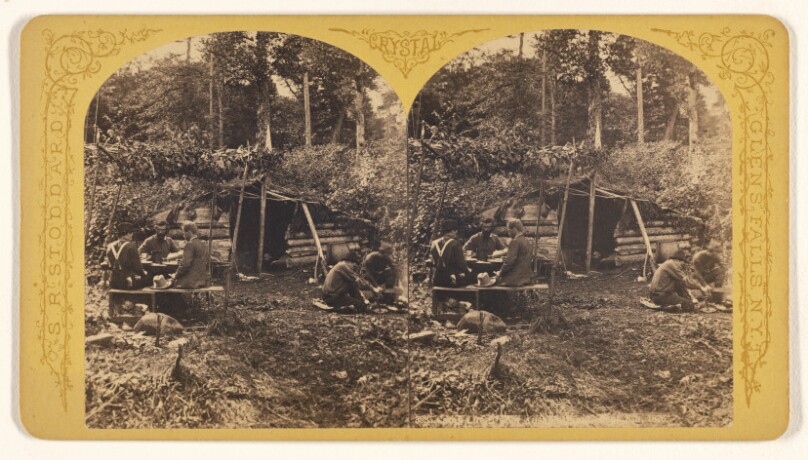 Camp Life, Upper Ausable (---illeg.), 1876.