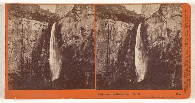 Pohono, the Bridal Veil, 900 ft. Yosemite Valley, Mariposa Co., Cal.