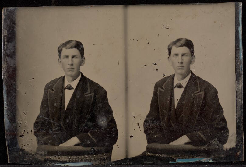 [Double portrait of a young man]