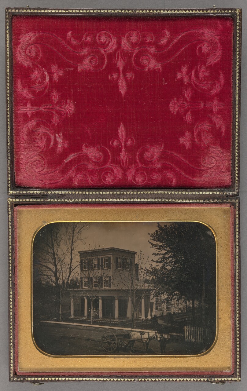 Three-Story House with Classical Porch