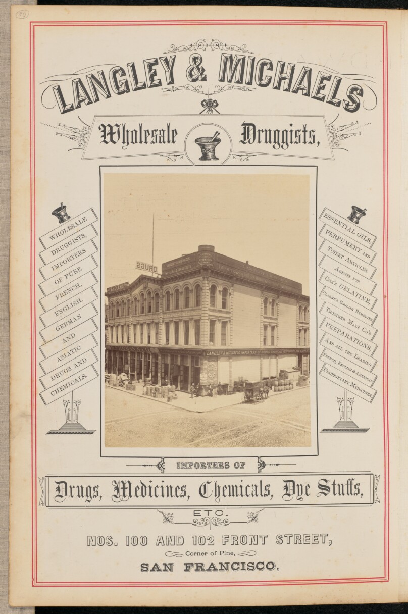 [Langley and Michaels Wholesale Druggists, San Francisco]