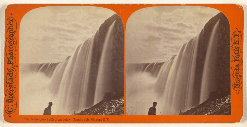 Horse Shoe Falls from below, Canada side Niagara N.Y.