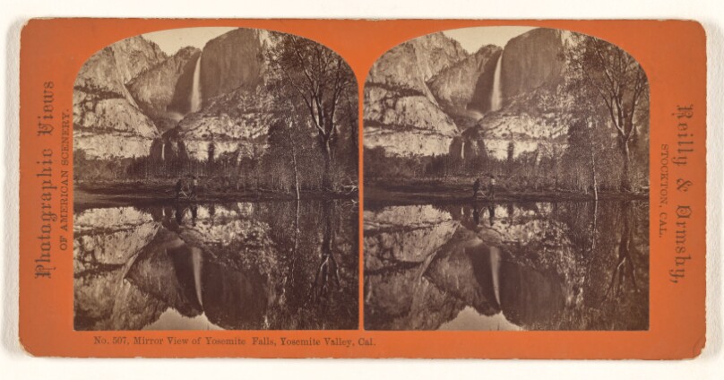 Mirror View of Yosemite Falls, Yosemite Valley, Cal.