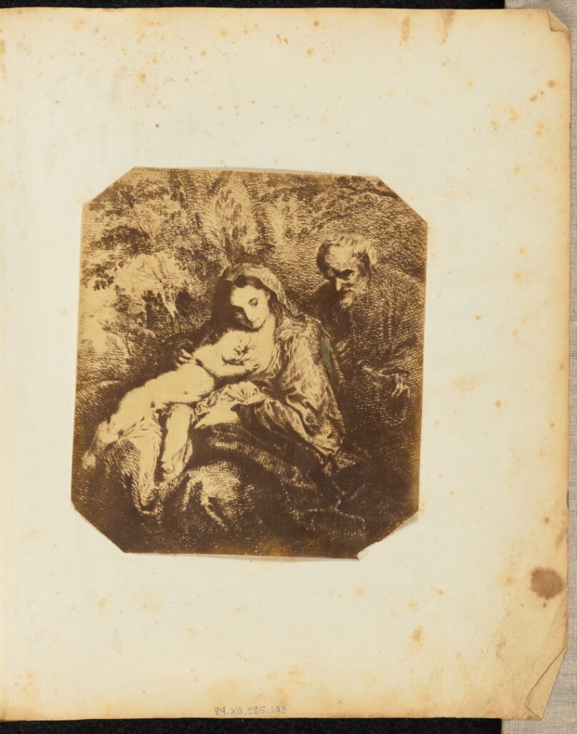 [Painting of Madonna nursing Christ child]