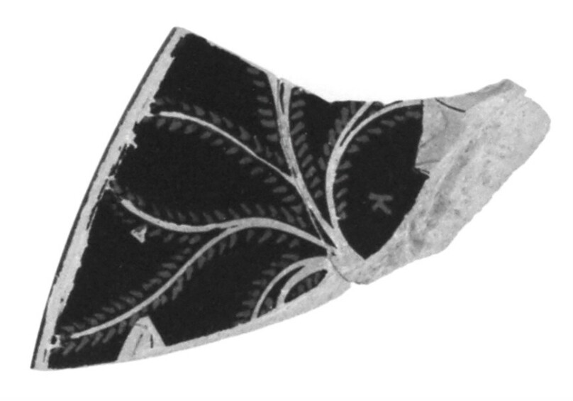 Attic Red-Figure Rhyton or Kantharos Fragment (comprised of 2 joined fragments)