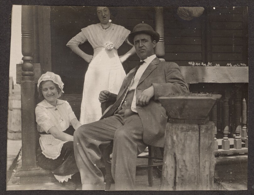 [Group portrait on the front porch]