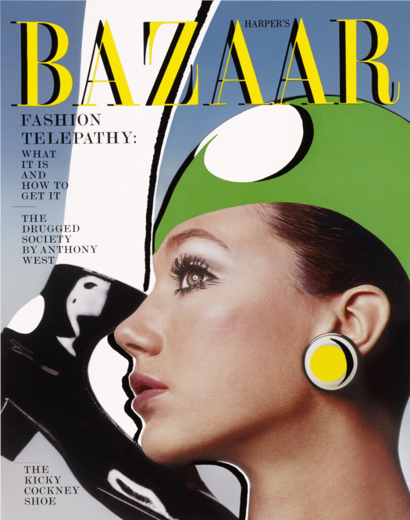 Marisa Berenson, Hat by Halston, Harper's Bazaar Cover