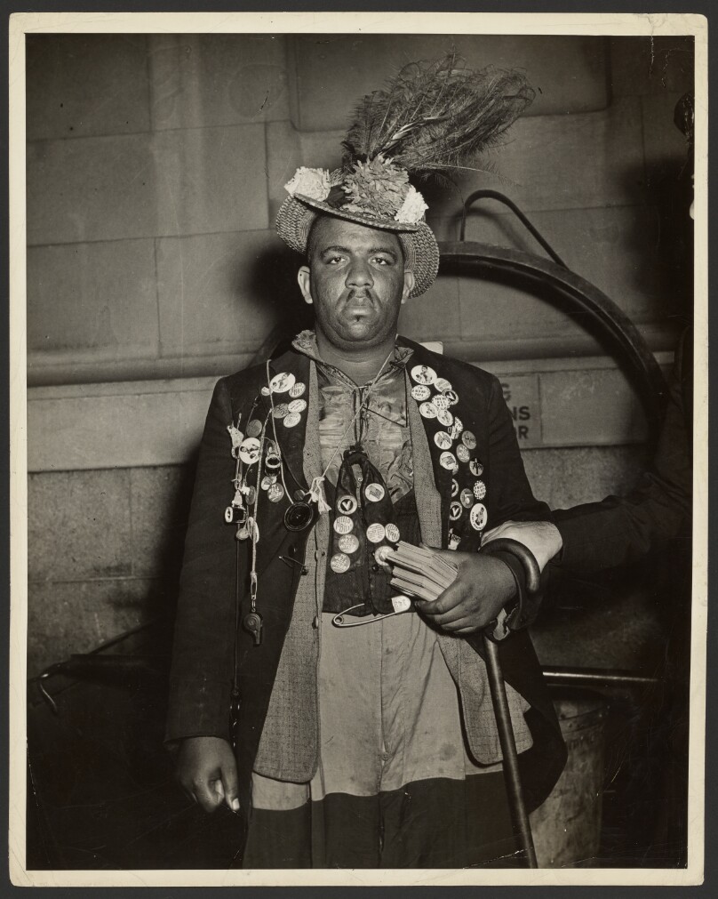 Man Arrested for Vagrancy / Joe Louis Fan