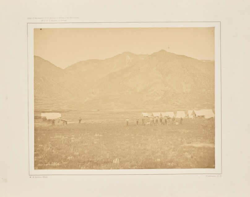 Camp of the U.S. Geological Survey at Ogden, Utah