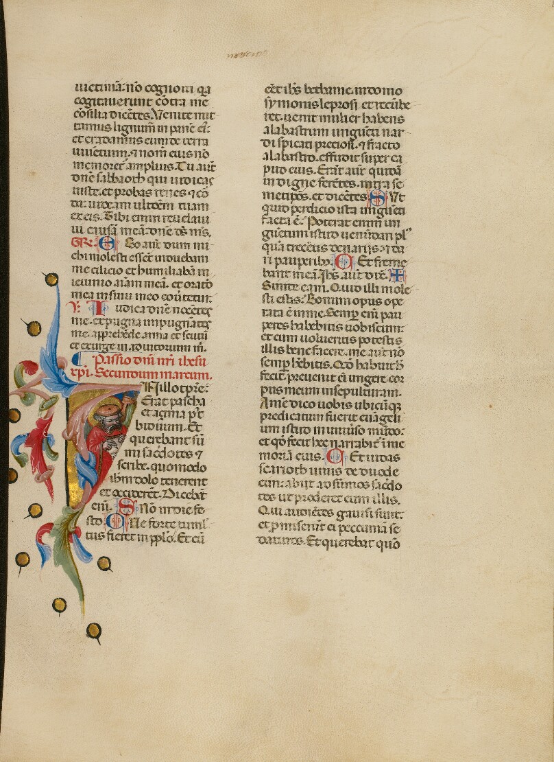 Initial I: Saint Mark