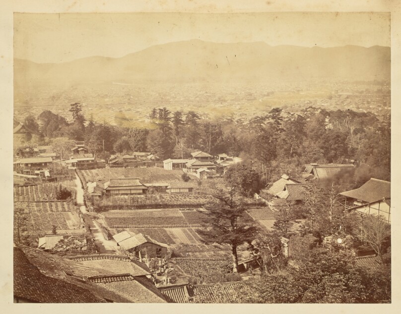 [Elevated view of a Japanese city]