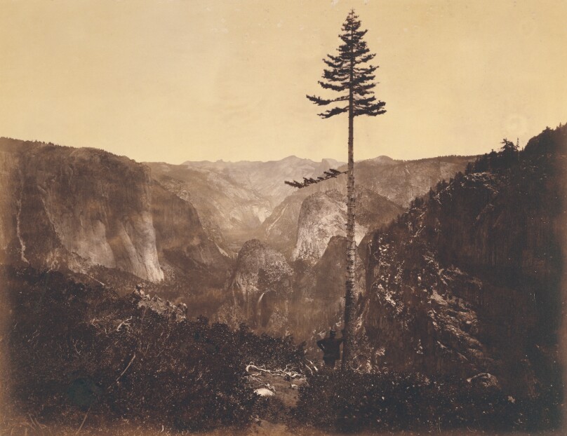 Yo-Semite Valley, from the Mariposa Trail.  Mariposa County, Cal.