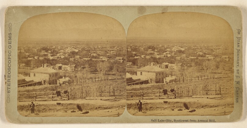 Salt Lake City, Southwest from Arsenal Hill.