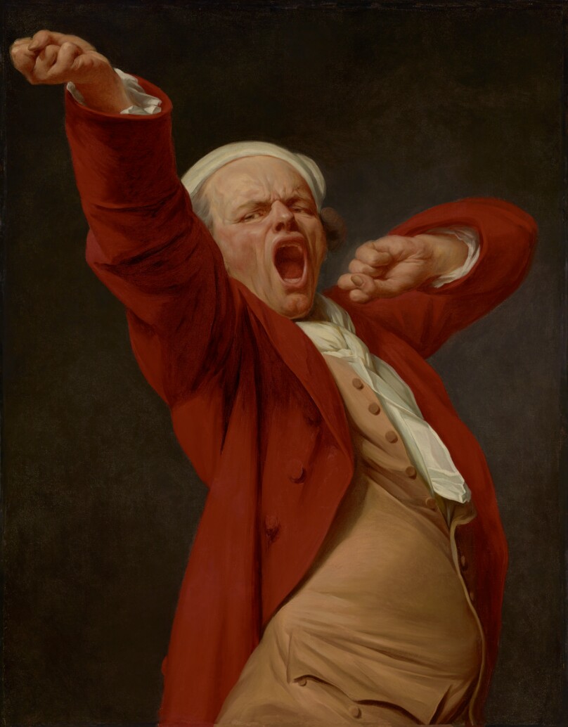 Self-Portrait, Yawning