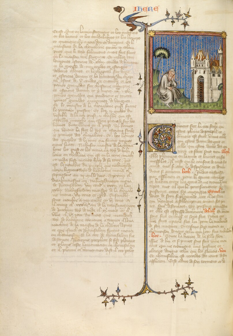 Jeremiah before Jerusalem in Flames