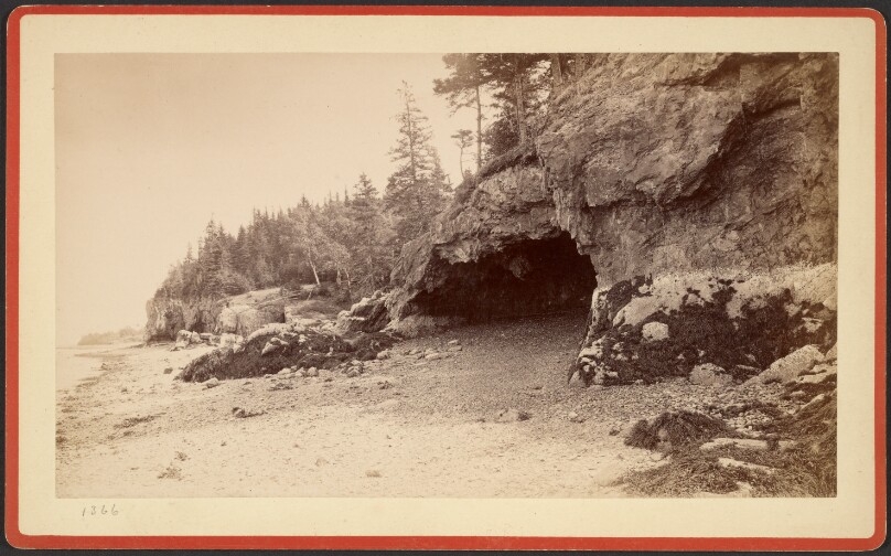 [Cave, possibly at Mt. Desert, Maine]