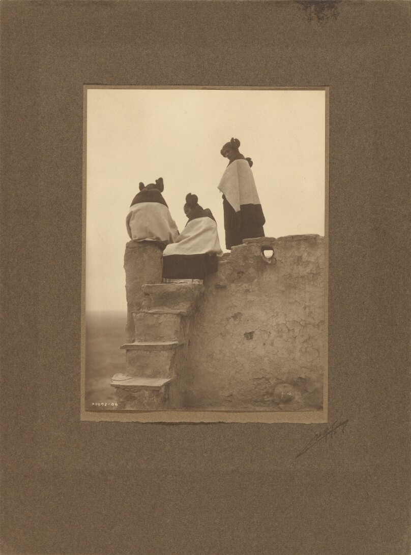 [Hopi, Watching the Dancers]