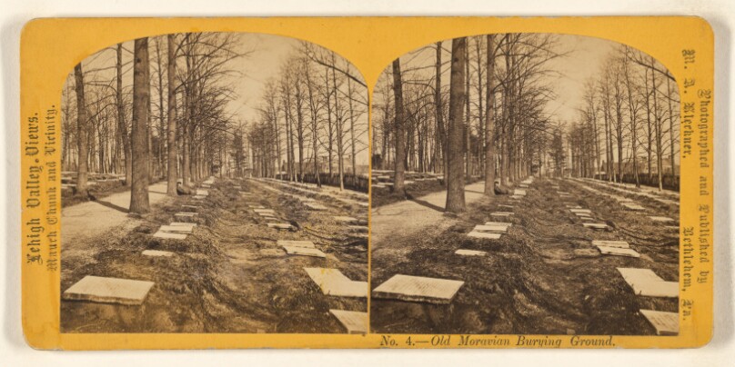 Old Moravian Burying Ground. [Bethlehem, Pa.]