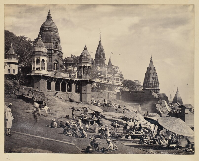 [Ganges riverbank and Manikarnika Ghat]