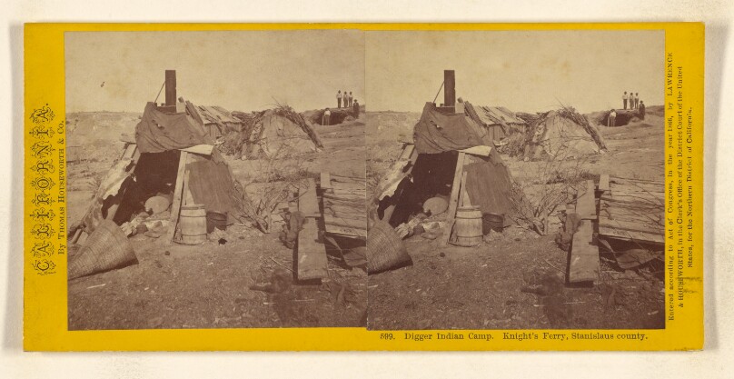 Digger Indian Camp. Knight's Ferry, Stanislaus county.