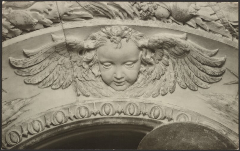 Detail of frame, Angel, by the same assistant as Plate 36.