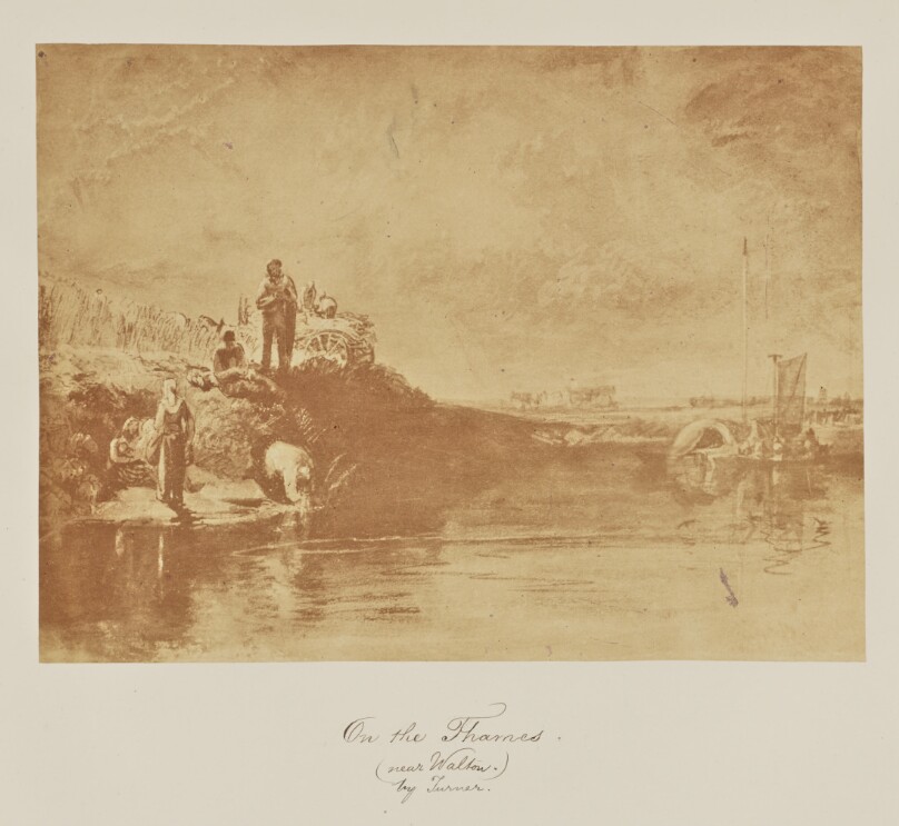 On the Thames. (near Walton.) by Turner