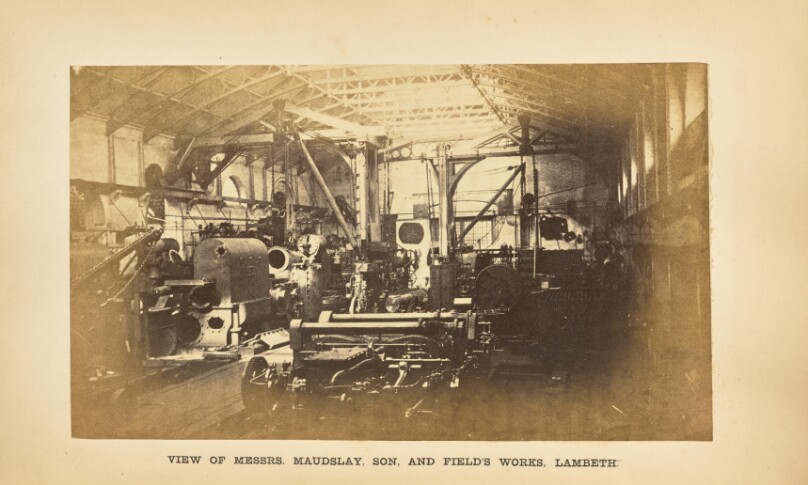 Messrs. Maudslay, Son, and Field's Works, Lambeth: Erecting Shop