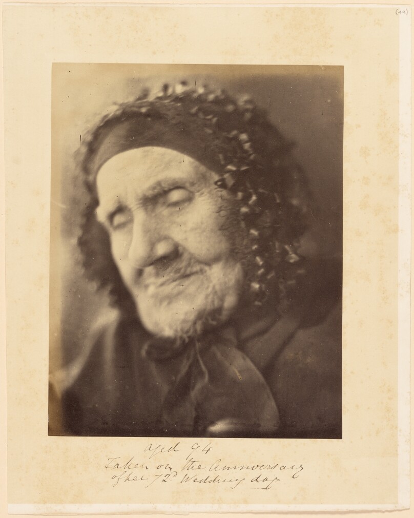 Aged 94, Taken on the Anniversary of her 72d Wedding day [Head and shoulders portrait of an elderly woman]