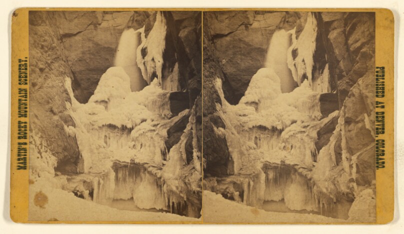 [Rainbow Falls, Ute Pass, Winter Scene]