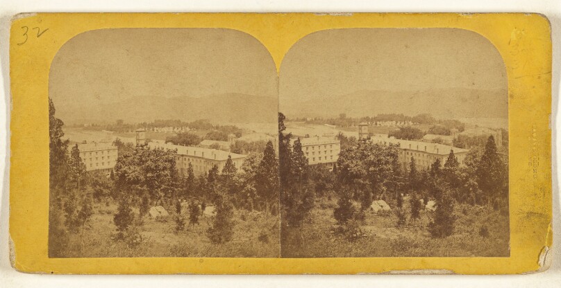 [Cadet barracks, West Point, built in 1851]