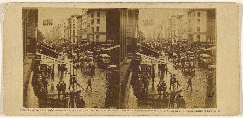 Broadway on a Rainy Day.