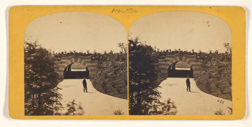 Bridge and Mall. [Central Park, New York]