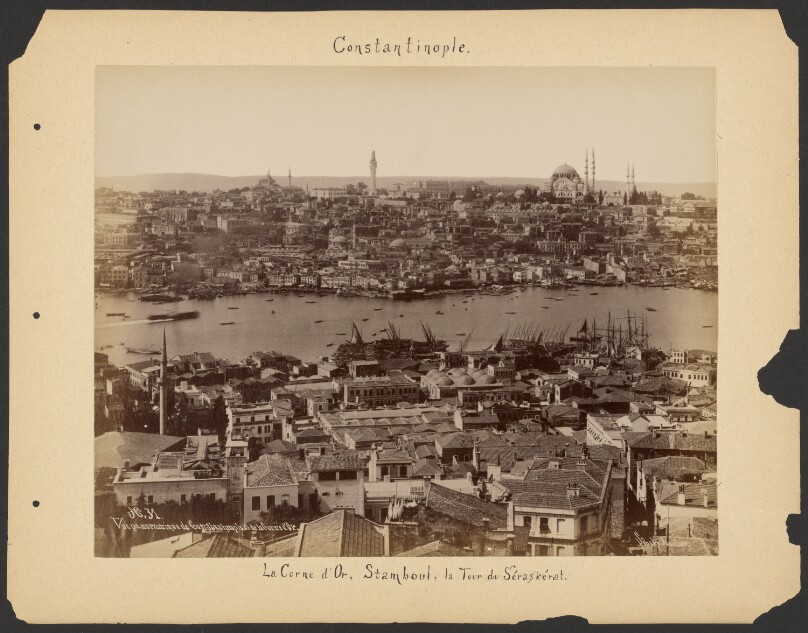 Vue panoramique de Constantinople et de la Corne d'Or