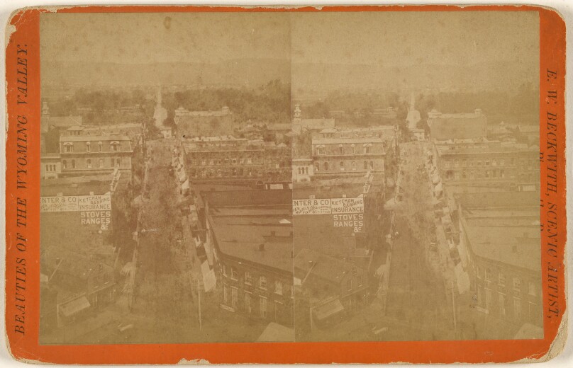 Wilkes Barre. Going West on Market St. from Square to Bridge.