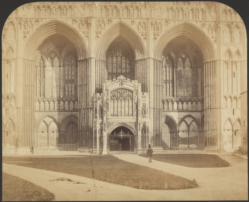 [West front of Peterborough cathedral]