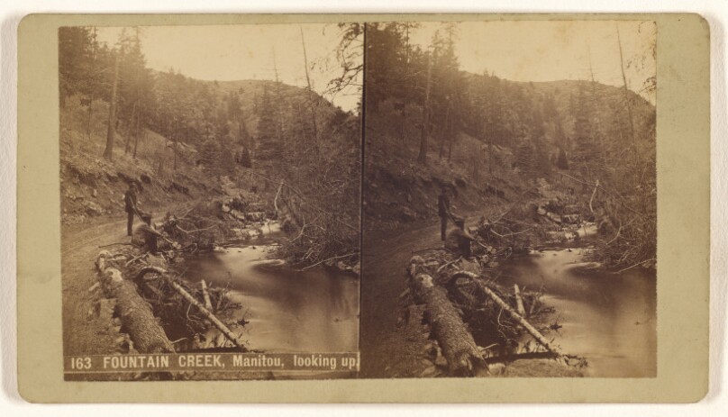 Fountain Creek, Manitou, looking up.