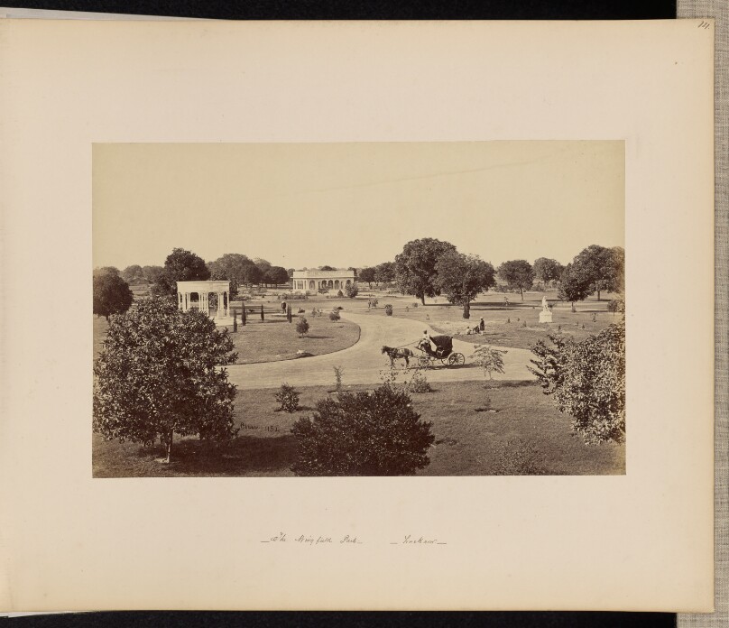 Lucknow; A View in the Wingfield Park