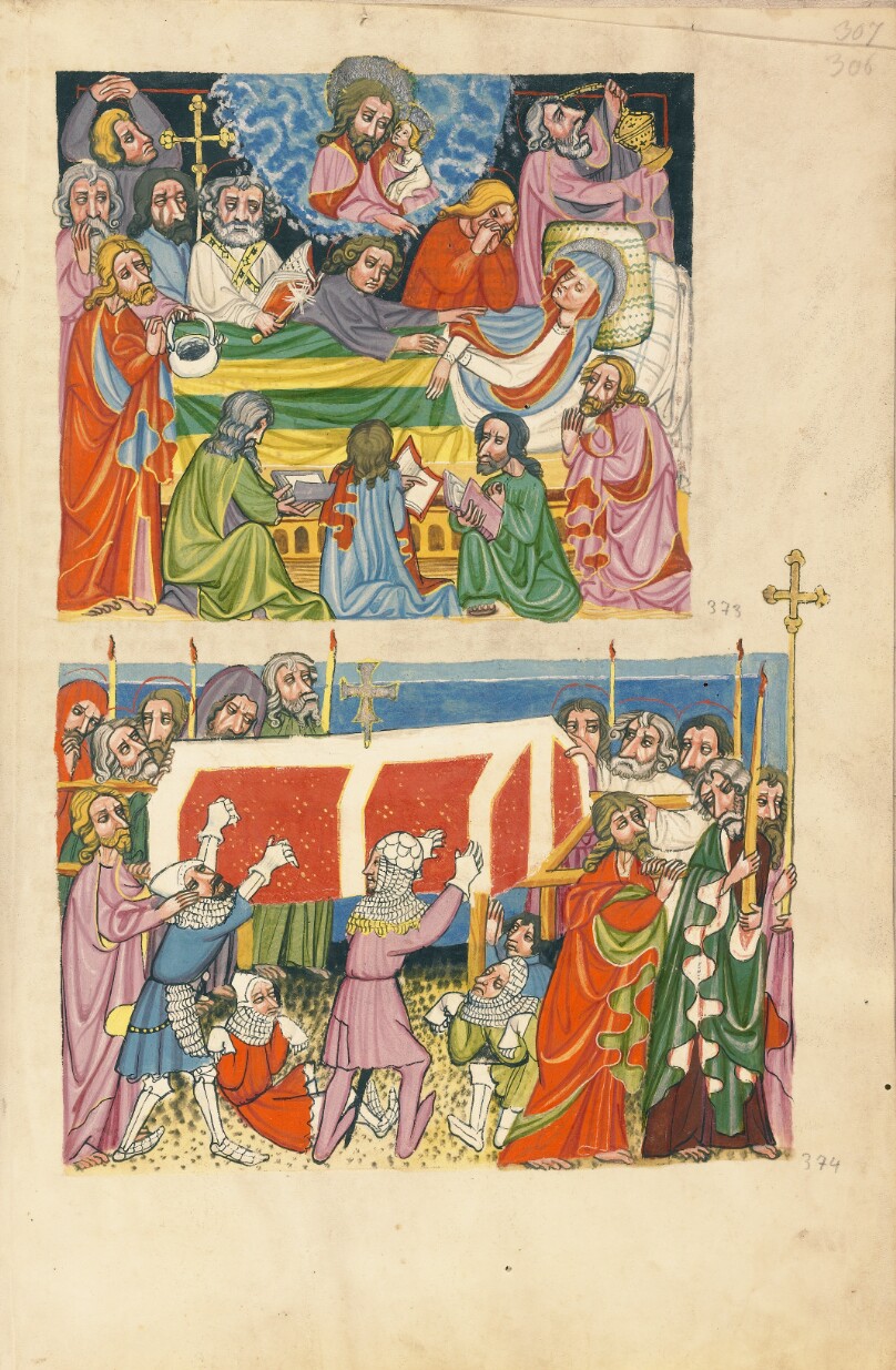 The Death of the Virgin; The Punishment of the Mockers