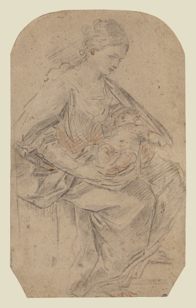 Nativity (recto); Turbaned Woman (verso)