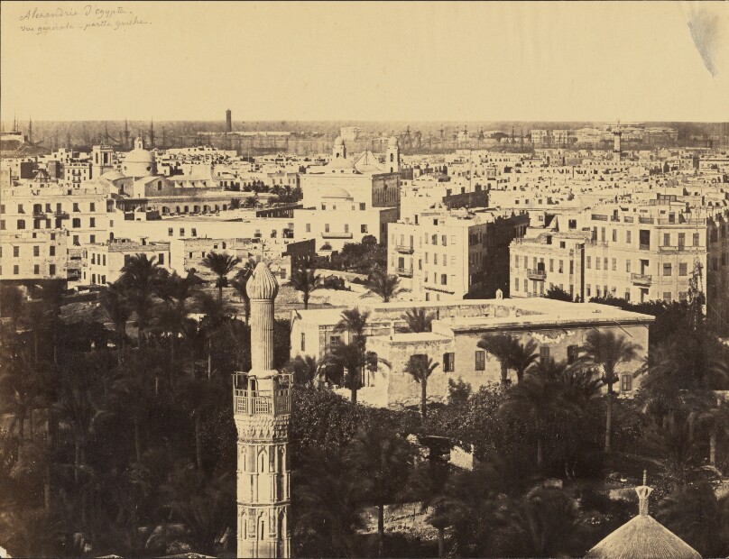Alexandrie d'Egypte, vue general - partie gauche