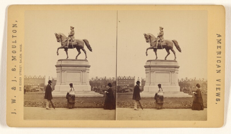 Ball's Statue of Washington (near view). [Boston, Mass.]