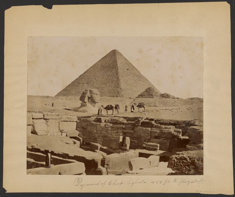 Pyramide de Cheops le Sphynx et le temple de Khafre