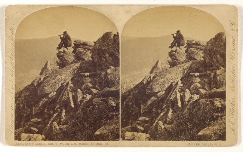 Flag Staff Ledge - South Mountain - Mauch Chunk, Pa. On Leh. Valley R.R.