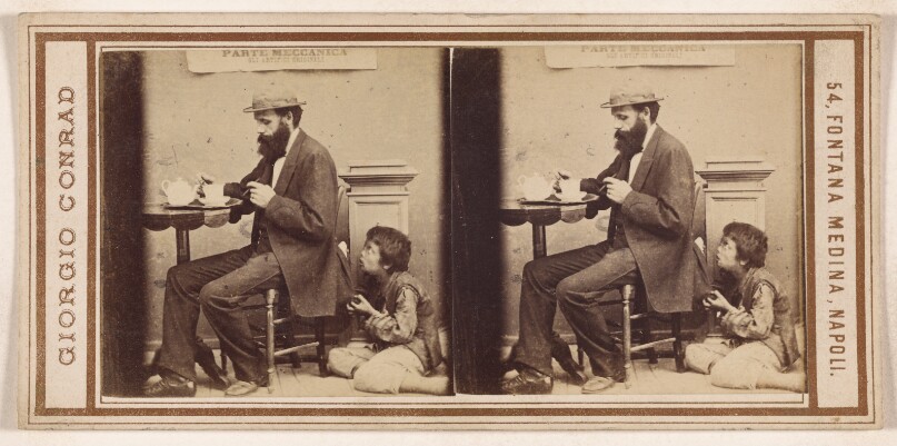 ["The Tea Table" in Naples - 1872]