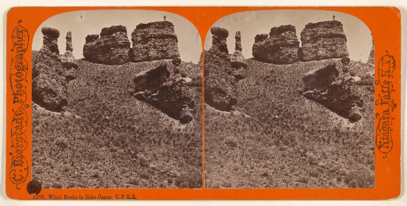 Witch Rocks in Echo Canon, U.P.R.R.